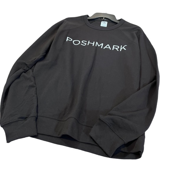 POSHMARK Long Sleeve Black Sweatshirt Large - Picture 2 of 6